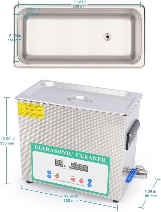 Ultrasone Cleaner – Ultrasoon Reinigingsapparaat, Corvance B.V., Verzenden, Nieuw, Corvancebol@gmail.com