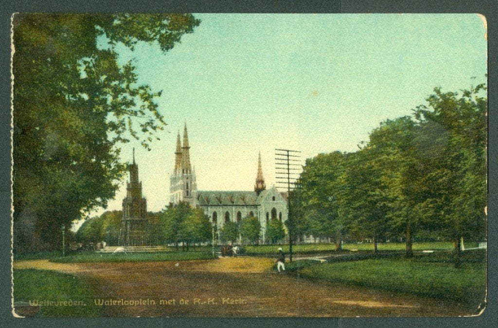 AK Nederlands Indie Weltevreden Waterlooplein, Verzamelen, Ophalen of Verzenden, 1920 tot 1940, Ongelopen, Gelderland