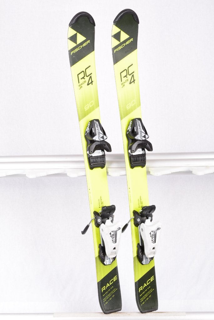100 cm kinder ski's FISCHER RC4 RACE Jr, yellow/black, Sport en Fitness, Verzenden, 100 tot 140 cm, Carve, Skiën