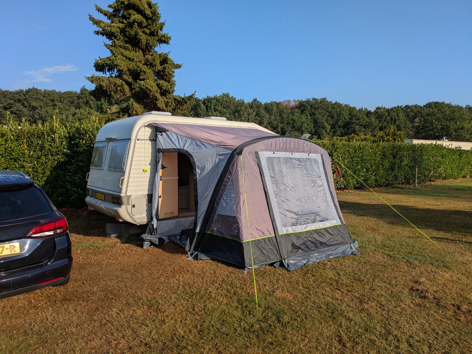 Obelink Rio 320 easy air, Caravans en Kamperen, Tenten, Ophalen, Zo goed als nieuw