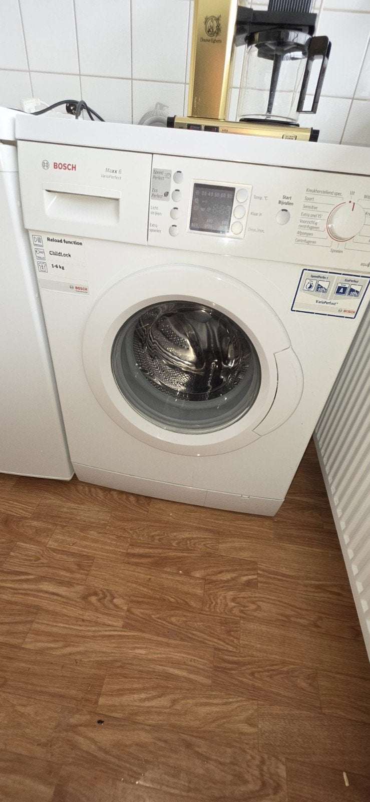 Bosch Maxx 6 VarioPerfect Wasmachine - 7 kg, Ophalen, Gebruikt, Energieklasse A of zuiniger, Voorlader
