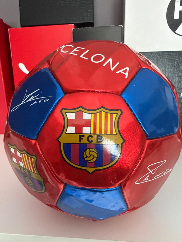 FC Barcelona Voetbal - Rood/Blauw met Handtekeningen, Ophalen of Verzenden, Zo goed als nieuw, Bal