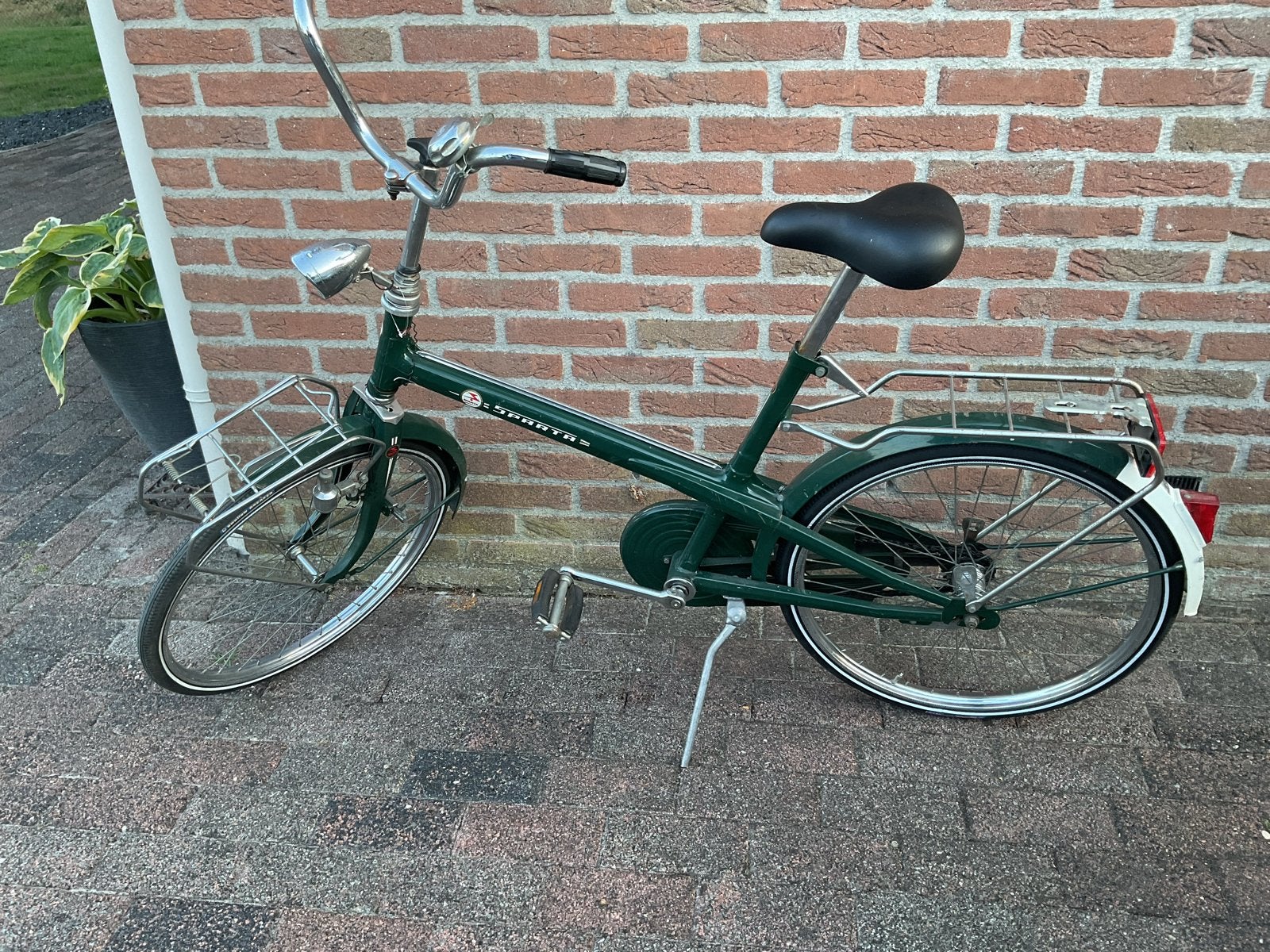 Vintage Sparta fiets - Klassieke groene stadsfiets, 51 tot 55 cm, Ophalen, Terugtraprem, Jaren '60 of nieuwer