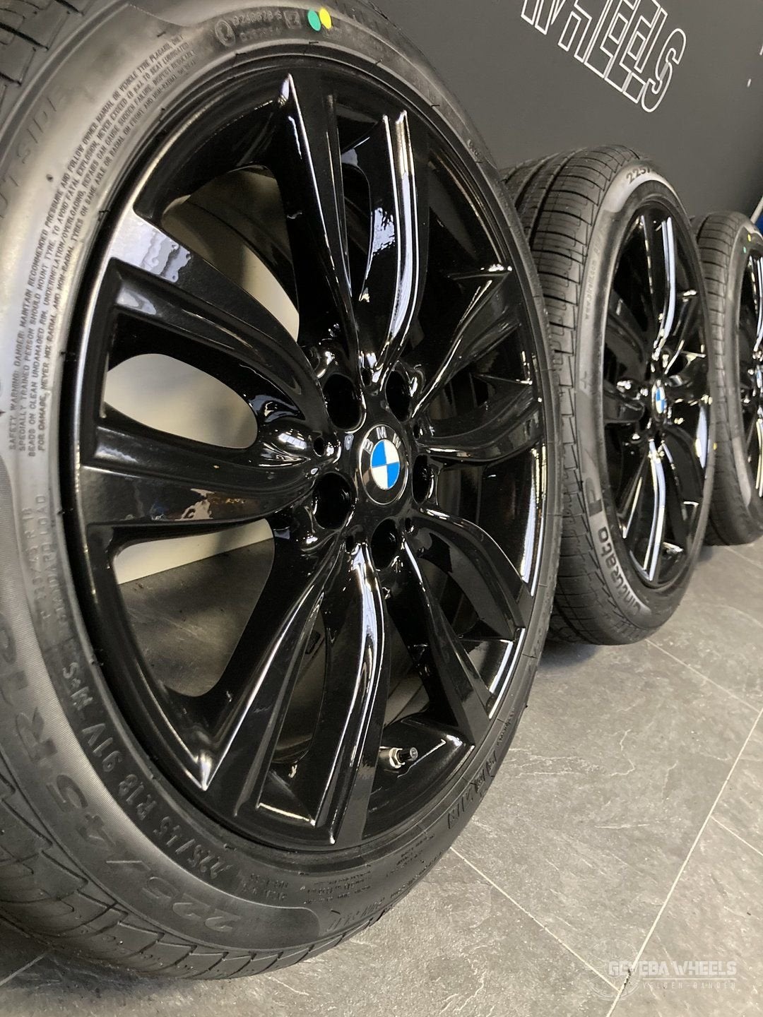18” originele BMW 2 serie F45 F46 velgen + banden 5x112 485, 18 inch, Gebruikt, -, -