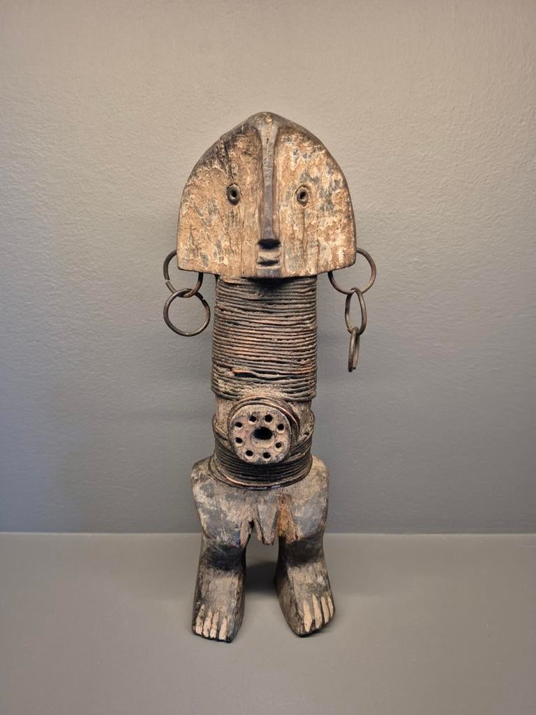 Zeldzaam Azandé ritueel beeld, Antiek en Kunst, Kunst | Beelden en Houtsnijwerken, Ophalen of Verzenden