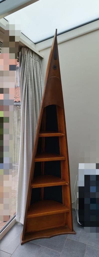 Unieke halve boot kast - decoratief en functioneel, Ophalen, Met plank(en), 200 cm of meer, 50 tot 100 cm