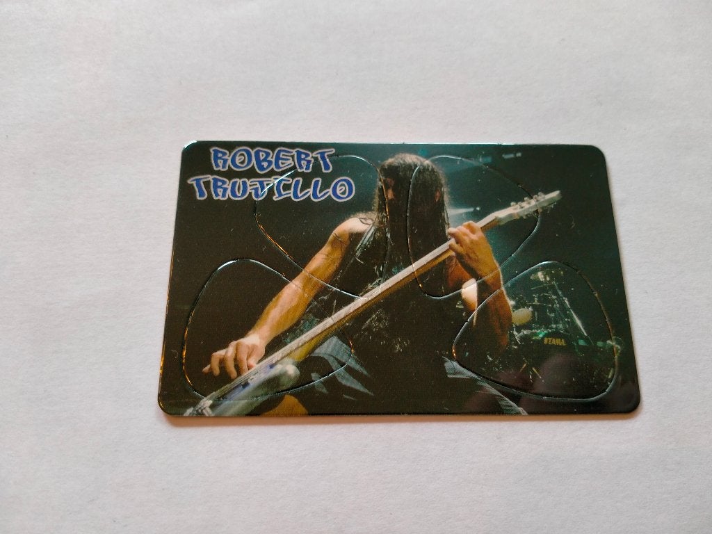 Robert Trujillo artiest gitaarplectrums picks muziek kaart, Ophalen of Verzenden, Zo goed als nieuw, Overige typen
