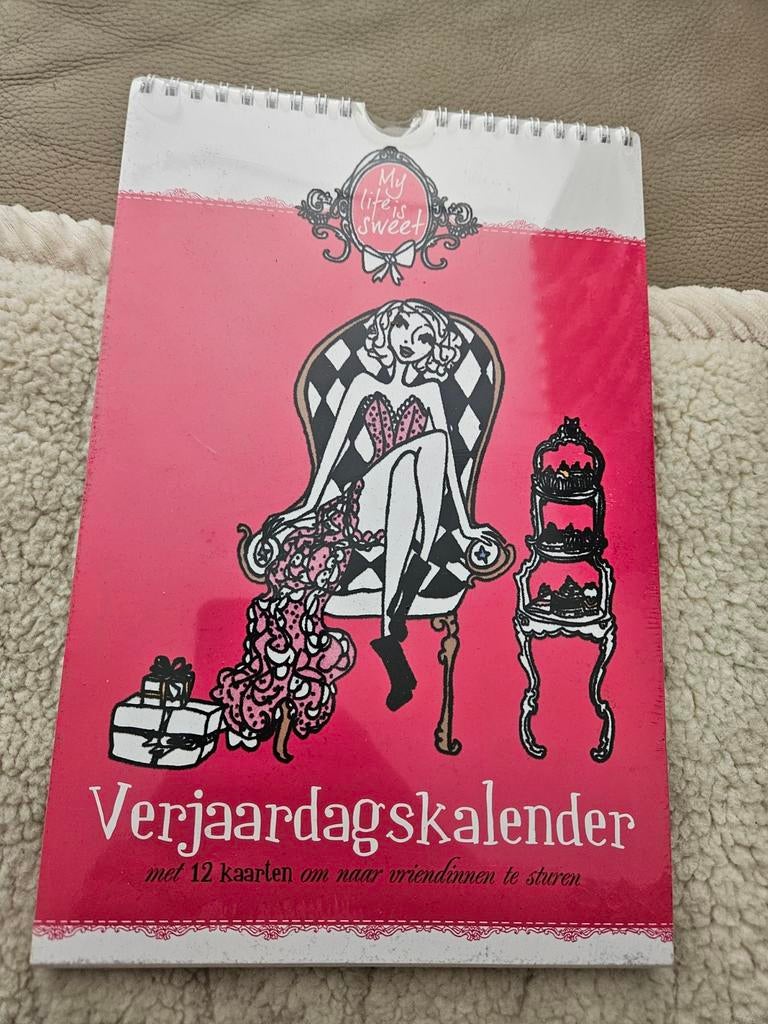 Verjaardagskalender Jill met 12 wenskaarten, Diversen, Kalenders, Ophalen