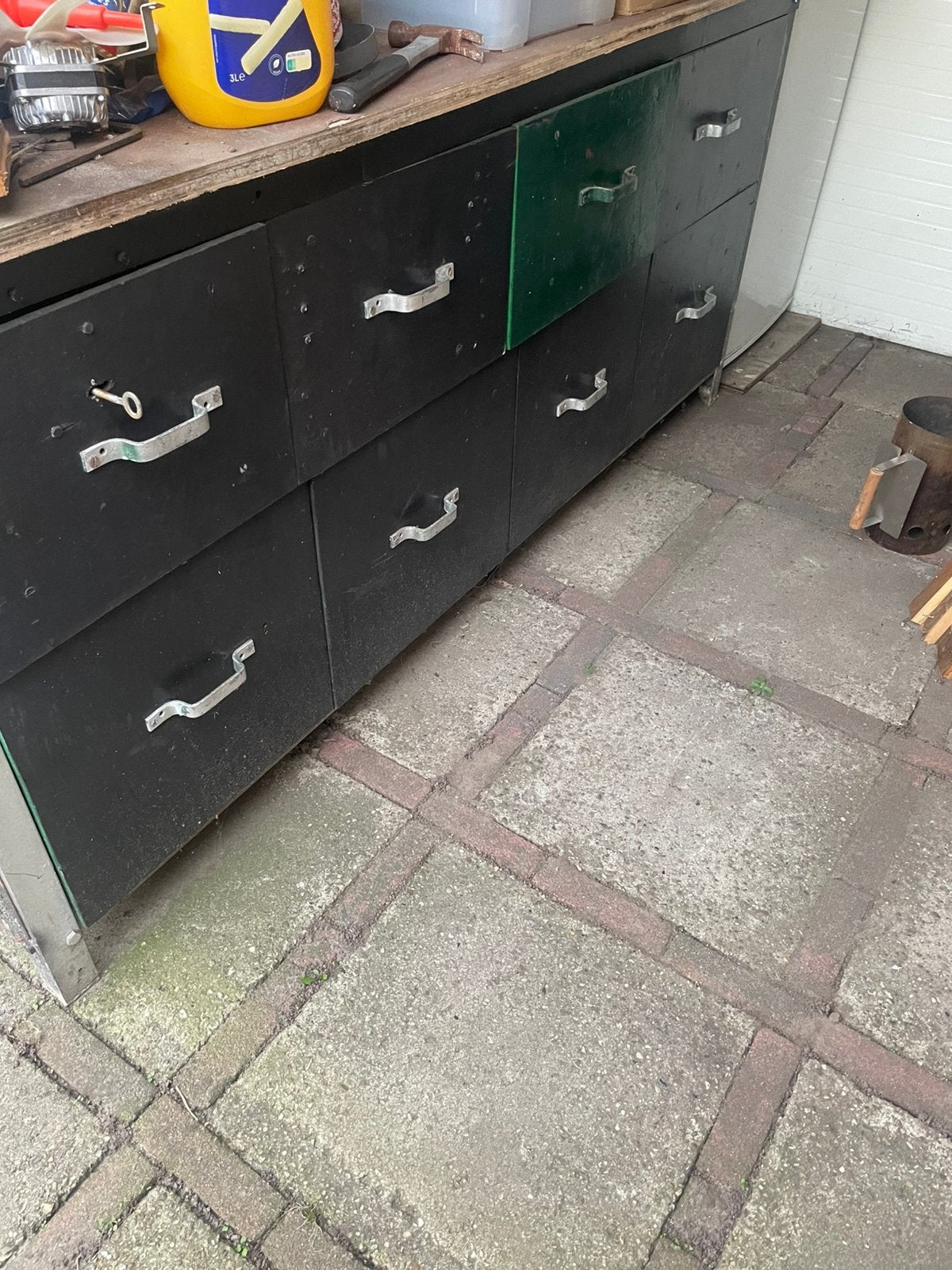 Tekoop werk bank zie foto bieden