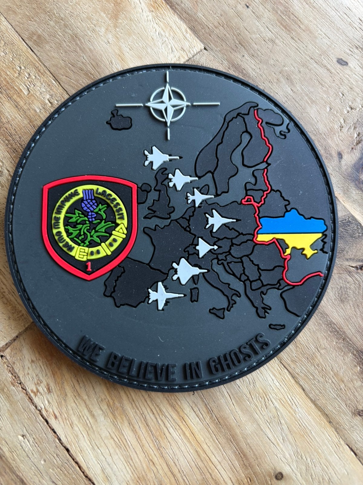 1 Squadron Belgische Luchtmacht 'We Believe in Ghosts' Patch, Verzenden, Luchtmacht, Overige gebieden, Embleem of Badge