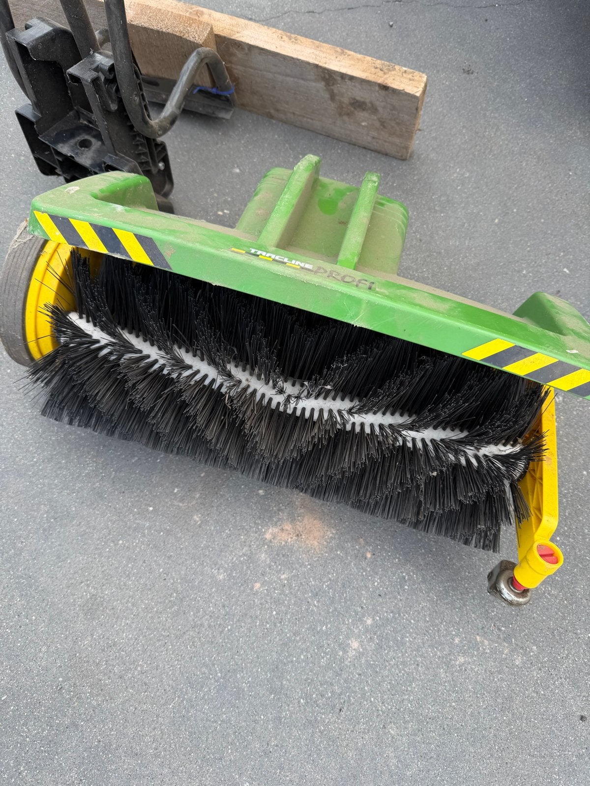 Veegmachine achter traptrekker- zelf maken, Ophalen, Gebruikt