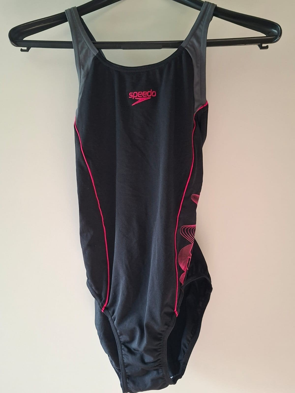 Speedo Maat 38 badpak zwart met roze details, Zwart, Badpak, Zo goed als nieuw, Speedo