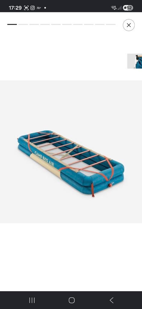 Camping veldbedbed, Ophalen of Verzenden, Zo goed als nieuw
