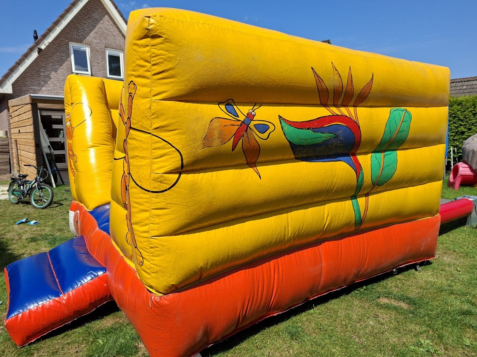 Springkussen te koop 4 x 4  zonder blower!, Hobby en Vrije tijd, Feestartikelen | Verhuur, Ophalen, Gebruikt, Overige