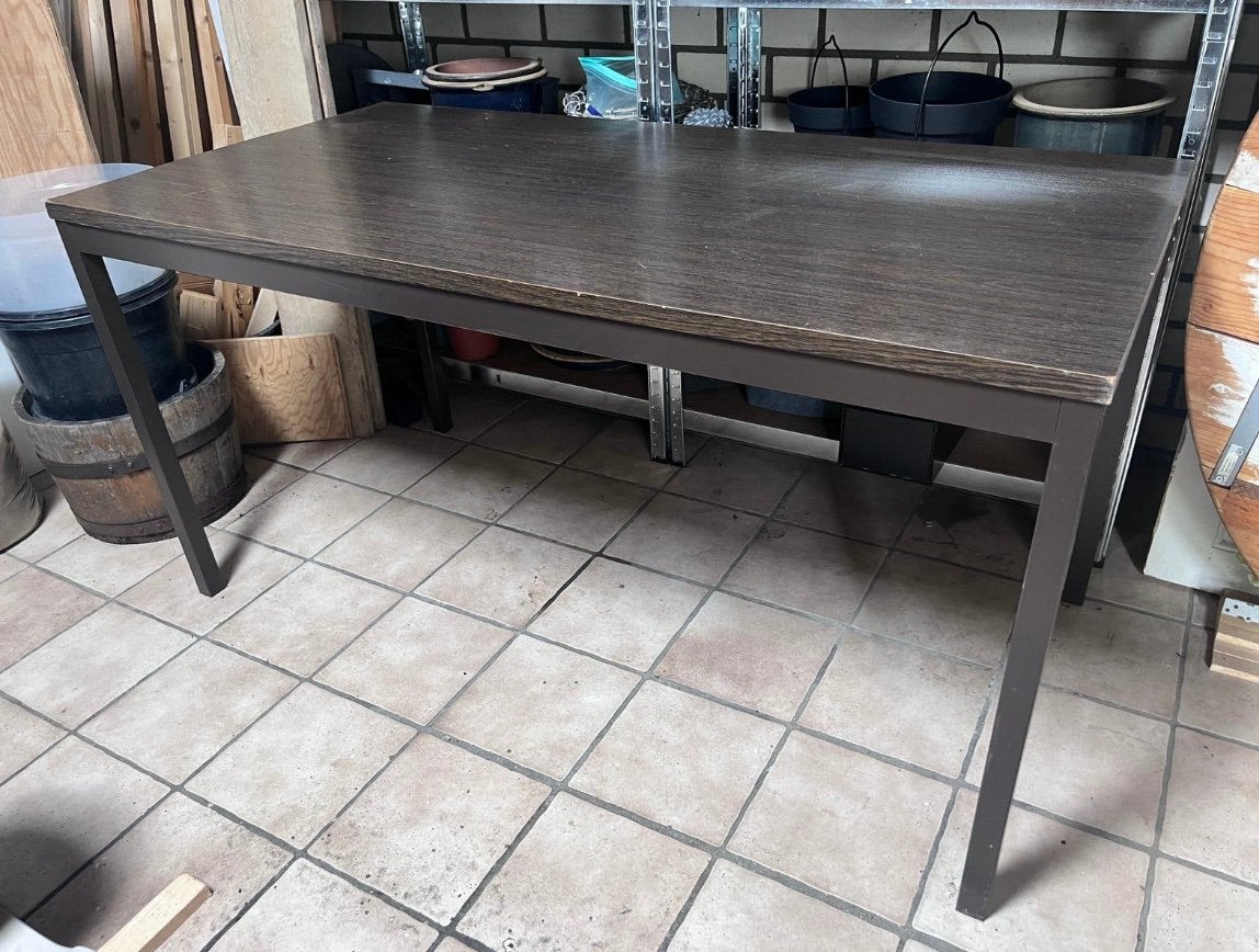Gratis tafel, Huis en Inrichting, Tafels | Eettafels, Ophalen, Zo goed als nieuw, Rechthoekig, 50 tot 100 cm