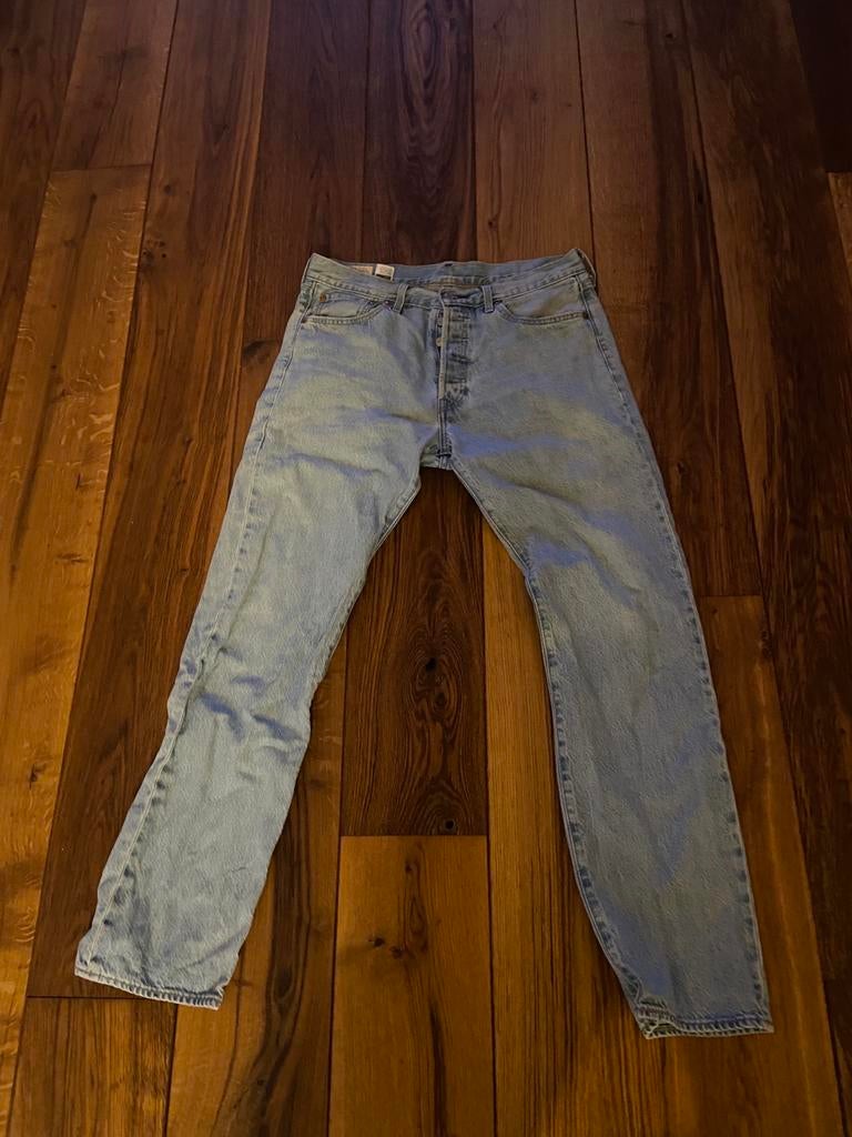 Levis 501 Jeans - Lichtblauw - Maat W33 L32, Ophalen of Verzenden, Gedragen, Blauw, W33 - W34 (confectie 48/50)