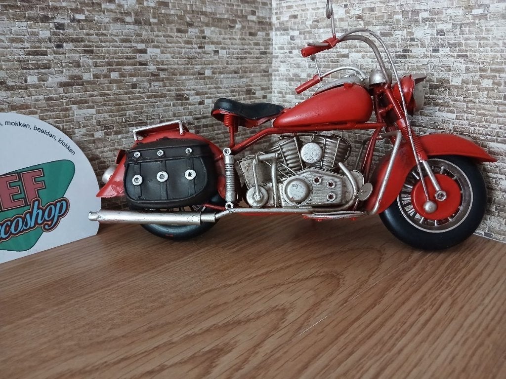 metalen motor decoratie, kleur rood, Ophalen of Verzenden, Nieuw, Motor
