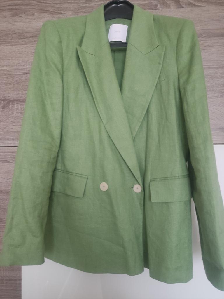 Nieuw! Mango linnen blazer, Maat 38/40 (M), Mango, Nieuw, Ophalen of Verzenden
