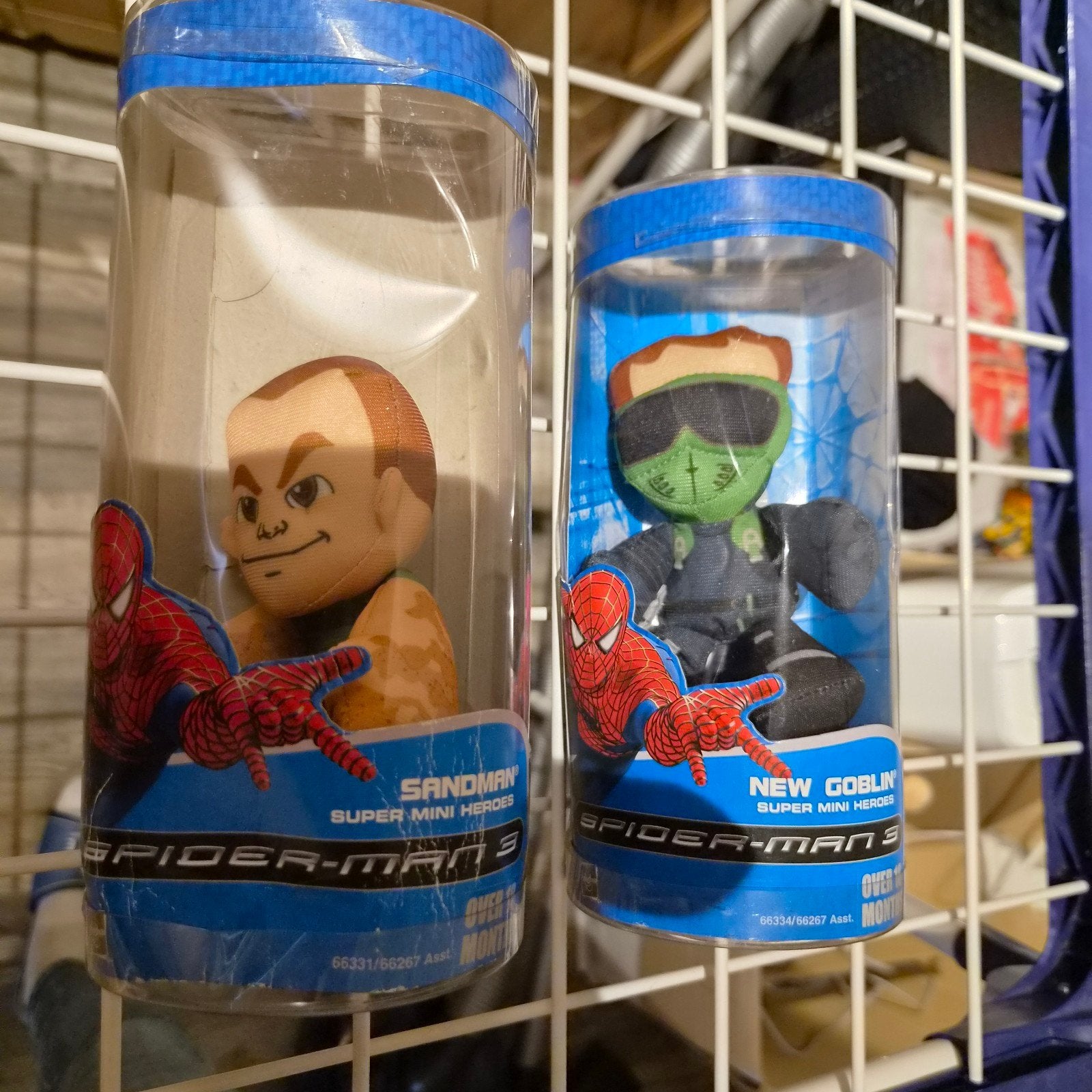 Spider-Man 3 Mini Heroes: Sandman en New Goblin knuffels, Ophalen of Verzenden, Nieuw