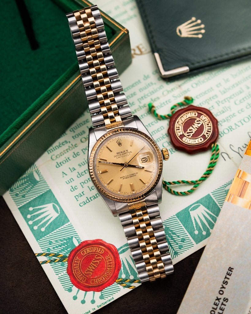 Rolex 16013 Datejust - Fullset - Top Conditie - 1980, Ophalen, Rolex, Polshorloge, Zo goed als nieuw