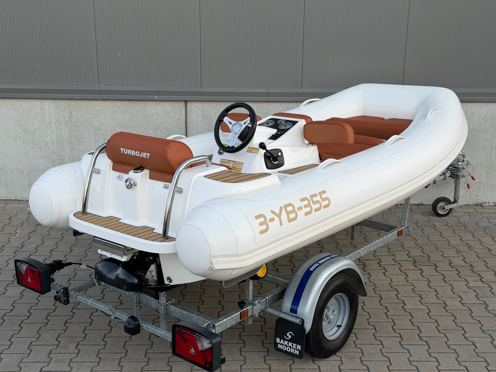 Williams TURBOJET 325 2018 incl. Trailer, Watersport en Boten, Rubberboten, Polyester/glasvezel, Binnenboordmotor, Afdekzeil, Ophalen of Verzenden