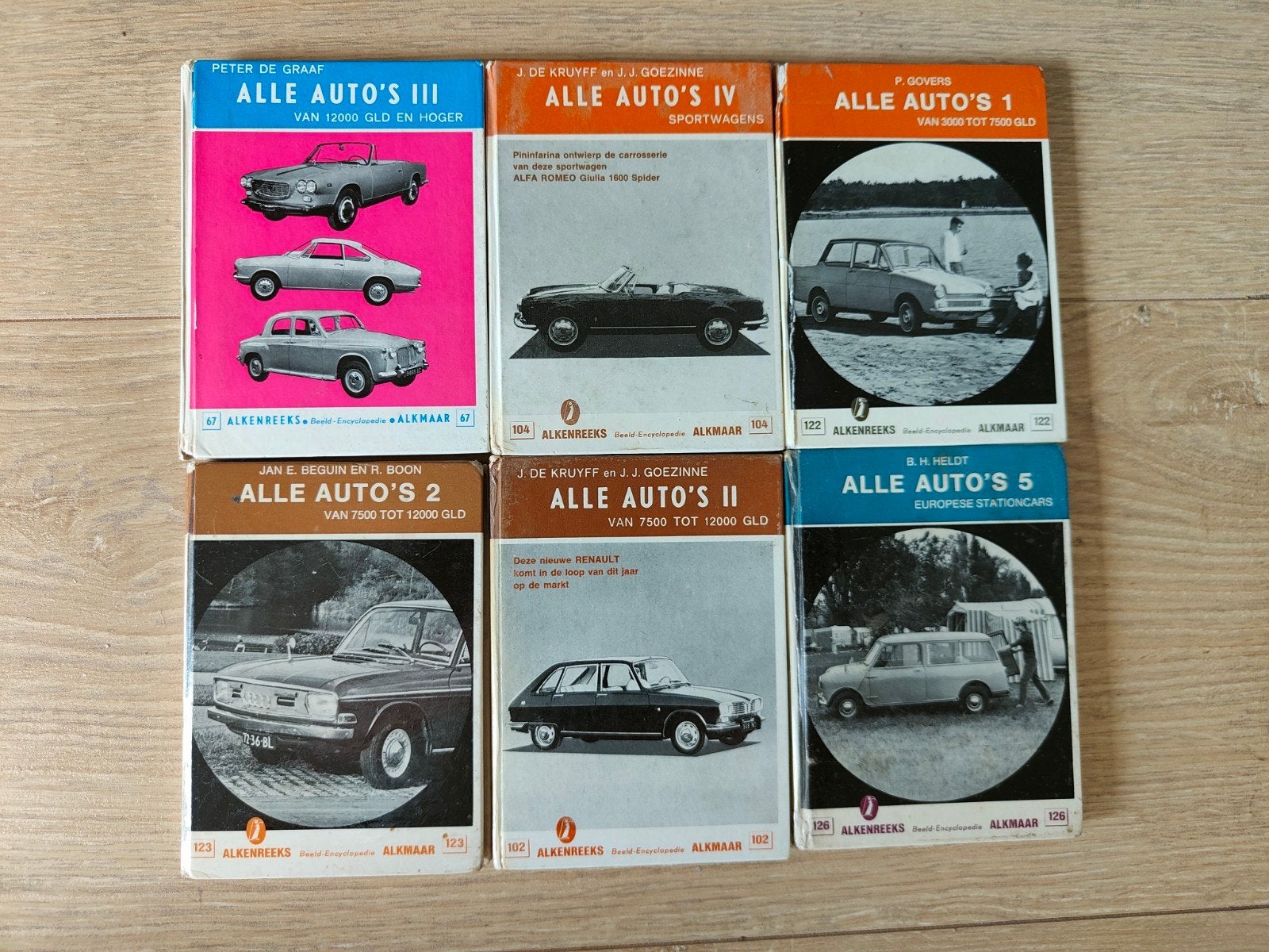 6 boekjes "Alle auto's" uit de Alkenreeks. Jaren 60., Ophalen of Verzenden, Gelezen, Algemeen