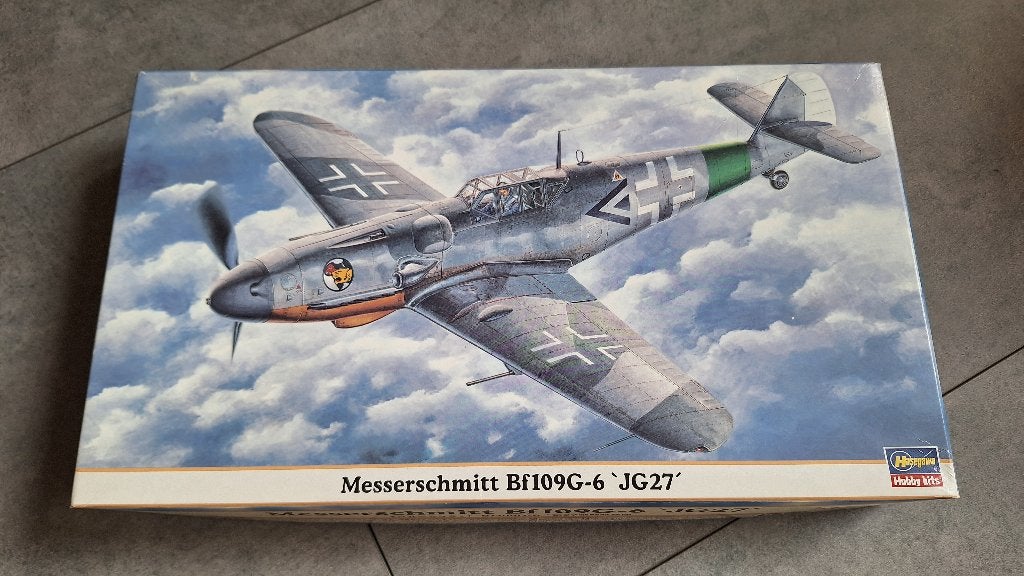 Hasegawa 09434 - 1/48 Messerschmitt Bf109G-6 'JG27', Hasegawa, Nieuw, Ophalen of Verzenden, Groter dan 1:72