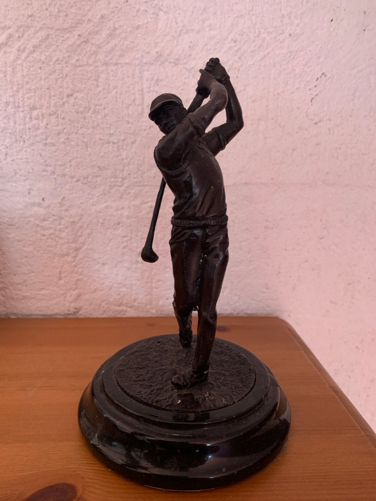 Vintage Golfer Beeldje - Klein (18 cm hoog), Ophalen of Verzenden, Gebruikt, Mens