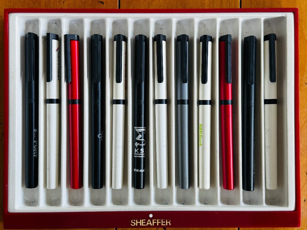 Sheaffer Delta Grip – Rollerball 12 stuks., Ophalen of Verzenden, Zo goed als nieuw, Balpen, Sheaffer