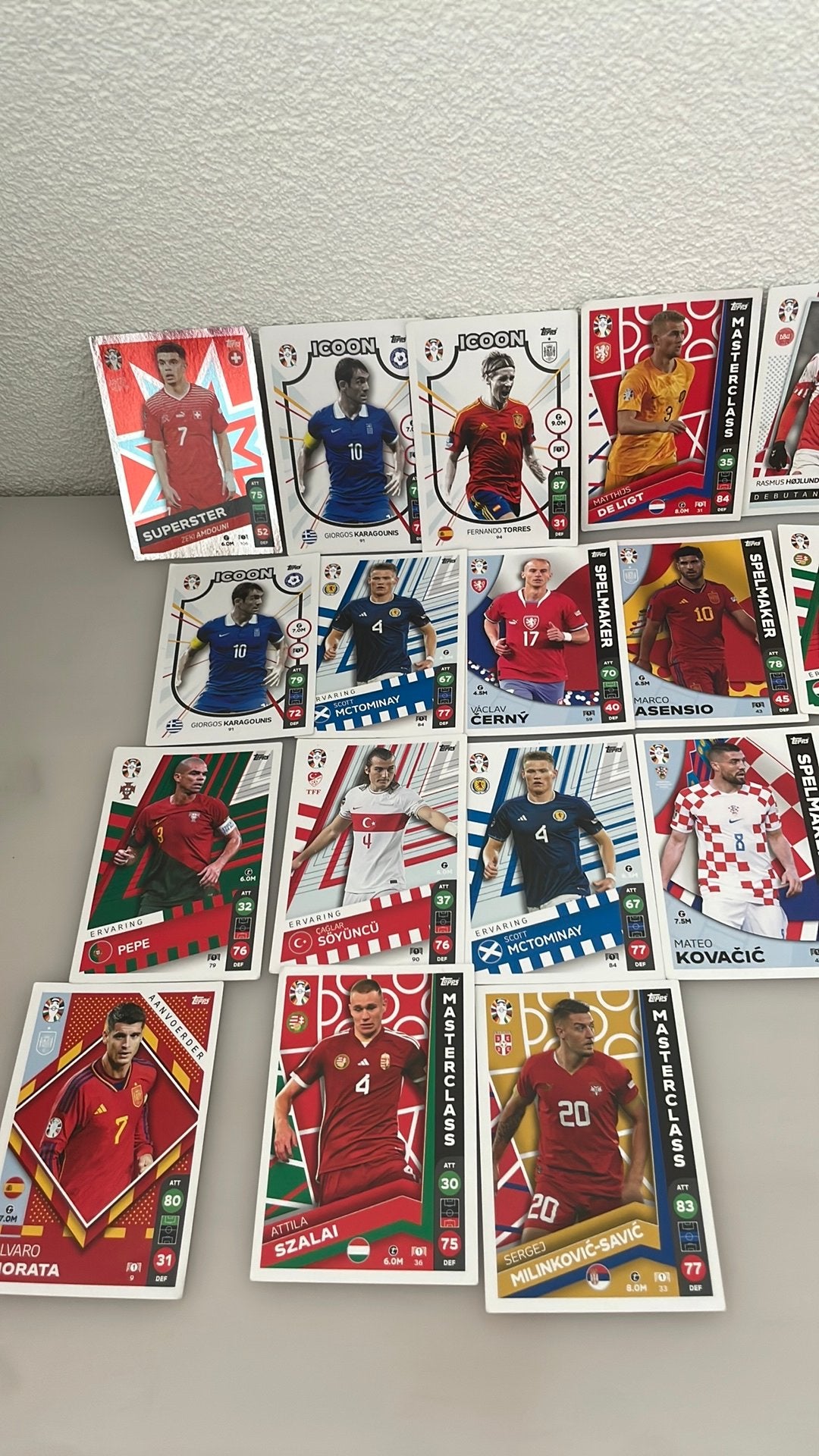 Match Attax-kaartje van EURO 2024, Ophalen, Nieuw, Meerdere plaatjes