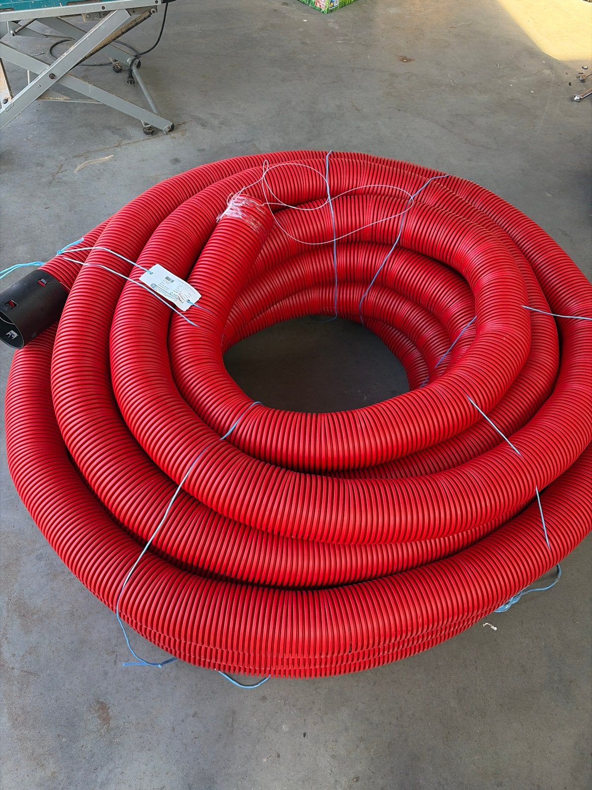 Rode mantelbuis, 125mm, 50 meter, nieuw, Ophalen of Verzenden, Nieuw