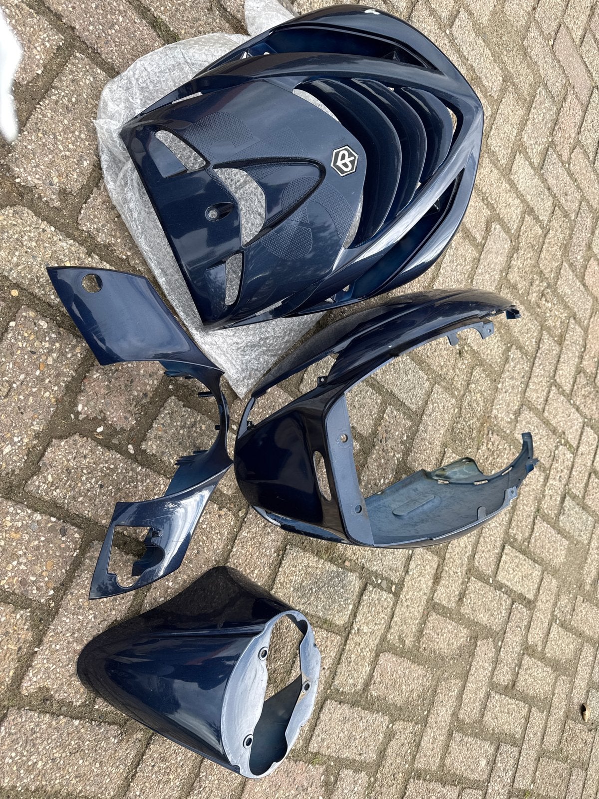 Piaggio Zip 2000 Kappen Set - Blauw, Ophalen, Gebruikt, Kap, Piaggio