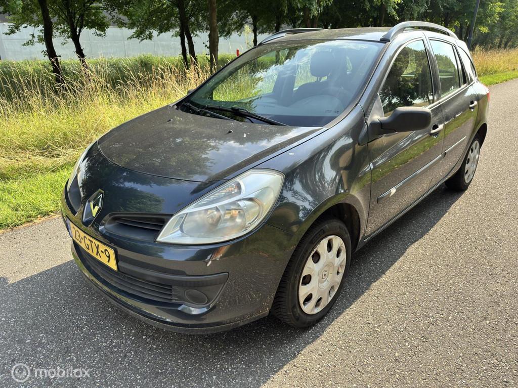Renault Clio Estate 1.2-16V*1E EIGENAAR*NAP*APK 07/26, Voorwielaandrijving, Gebruikt, Zwart, 4 cilinders