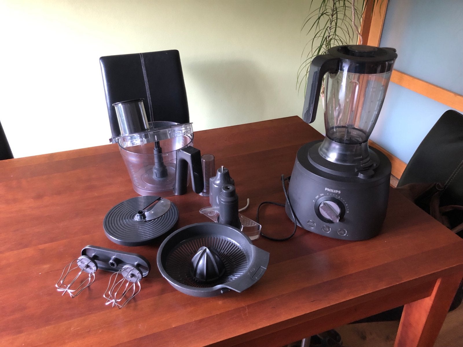 Philips Keukenmachine met Blender en Citruspers, Witgoed en Apparatuur, 1 tot 2 liter, Ophalen, Gebruikt, 3 snelheden of meer