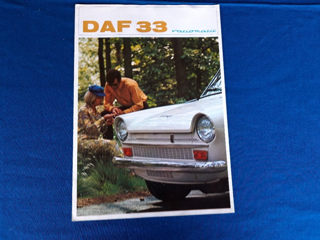 Daf 33 introductie folder modeljaar 1968 , Duitstalig, Daf variomatic, Ophalen of Verzenden, Zo goed als nieuw, Overige merken
