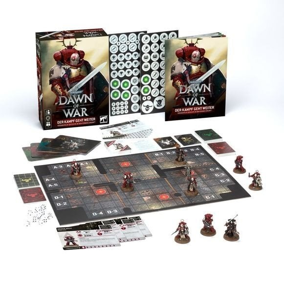 Warhammer Dawn of War: Onslaught (Duitse Versie), Een of twee spelers, Ophalen of Verzenden, Zo goed als nieuw, Fantasy Flight Games