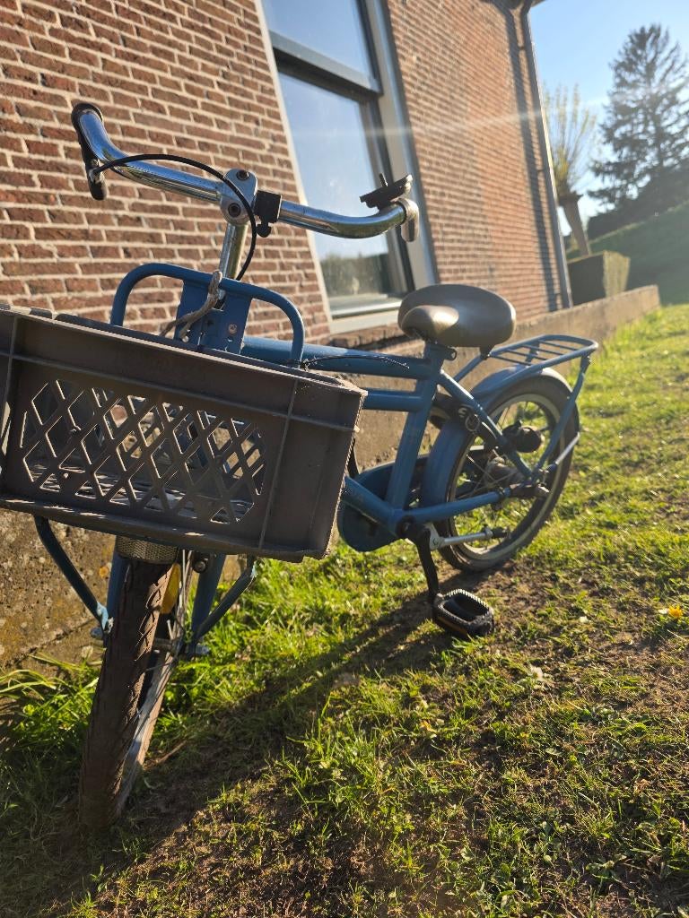 Kinderfiets met mand, Fietsen en Brommers, Ophalen of Verzenden, Gebruikt, Terugtraprem, Minder dan 16 inch
