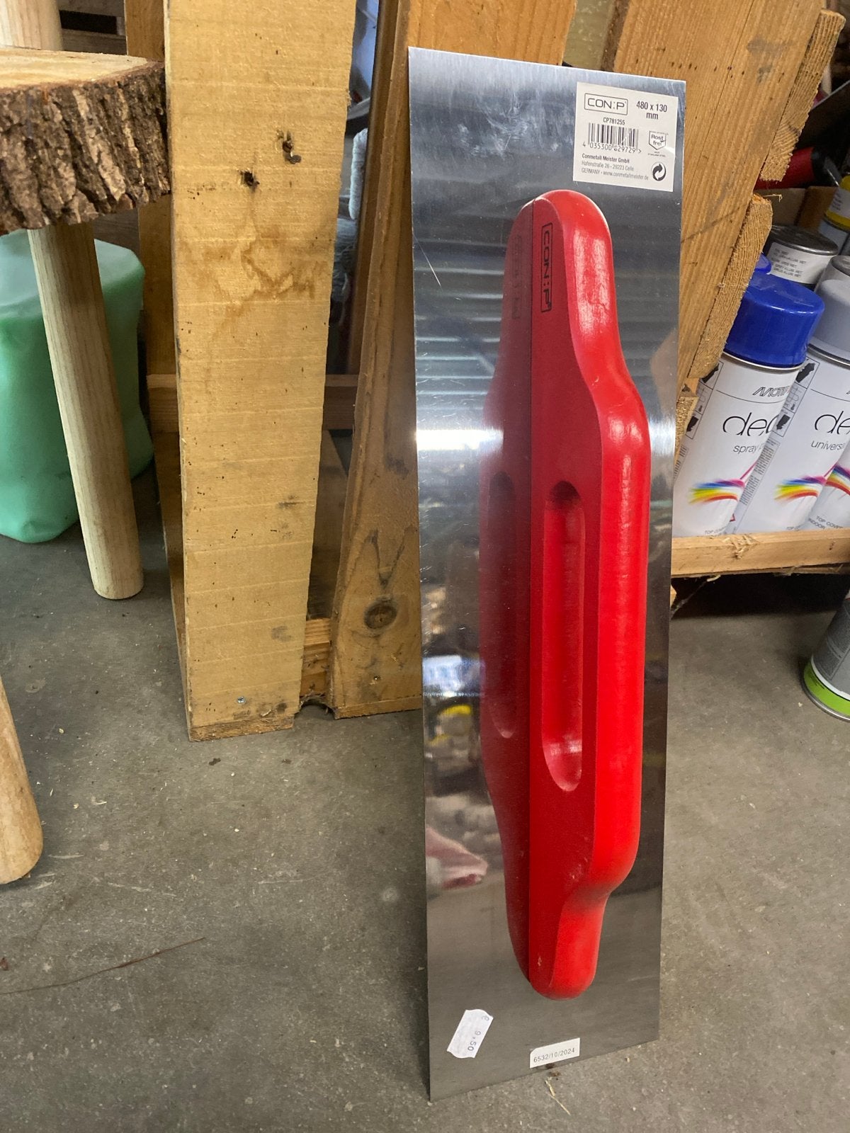Nieuwe CON:P CP781255 RVS Spackmes - 480x130 mm, Onbekend, Nieuw, Ophalen of Verzenden, Onbekend