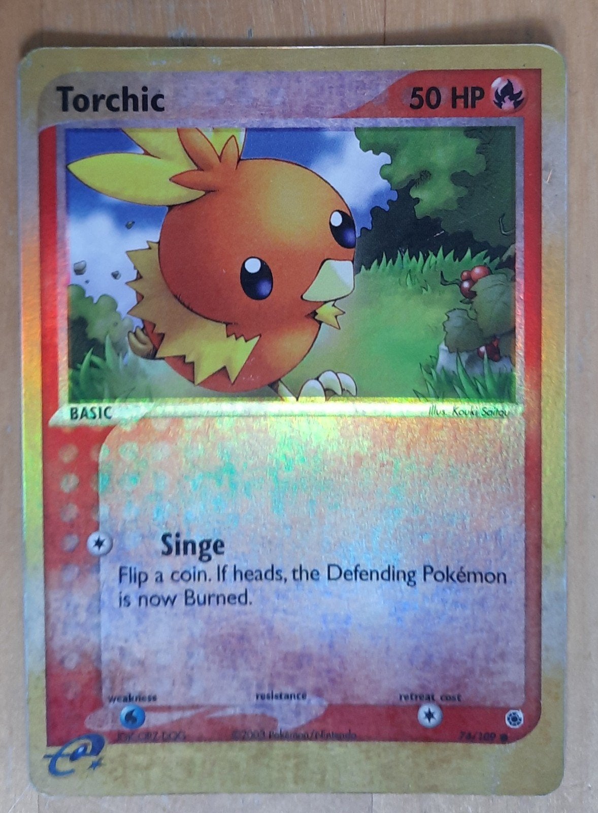 TORCHIC REVERSE HOLO - 74/109 - POKEMON KAART, Ophalen of Verzenden, Nieuw