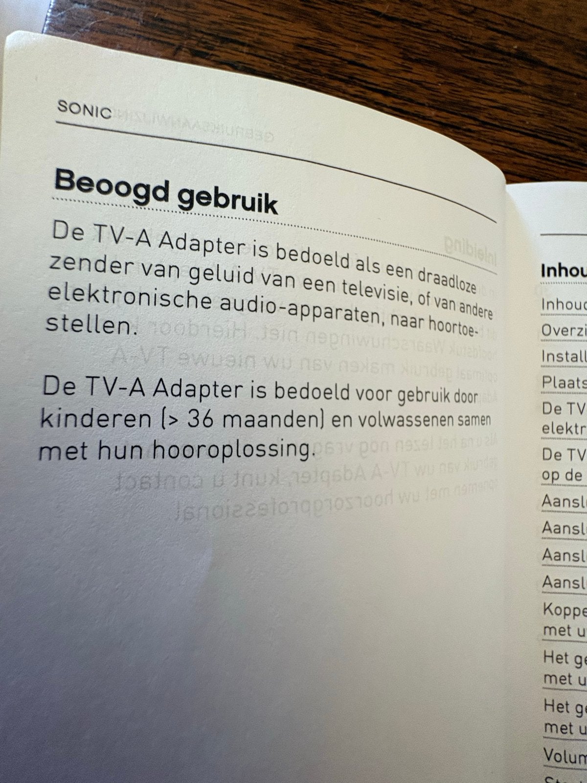 SONIC TV ADAPTOR TV-A voor koppeling met gehoorapparaat, Ophalen of Verzenden, Gebruikt, Minder dan 2 meter, Overige kabels