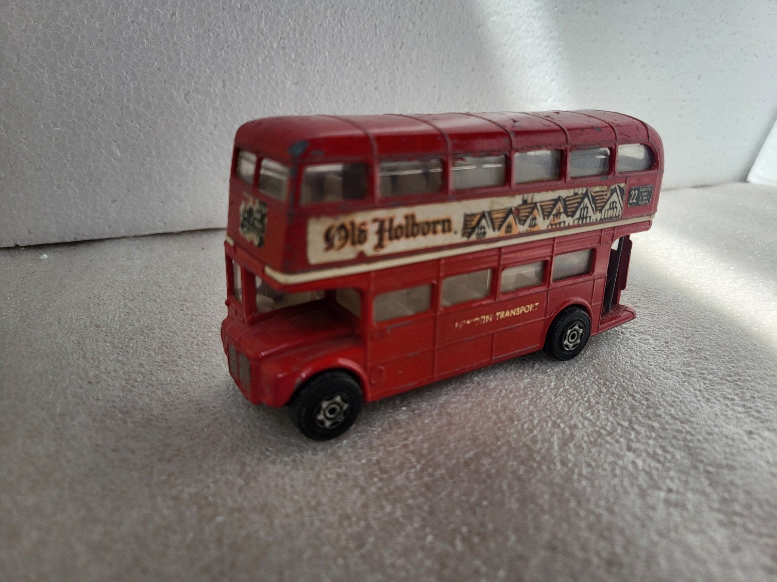 Vintage Corgi London Transport Dubbeldekker Bus, Overige merken, Gebruikt, 1:32 tot 1:50, Overige typen