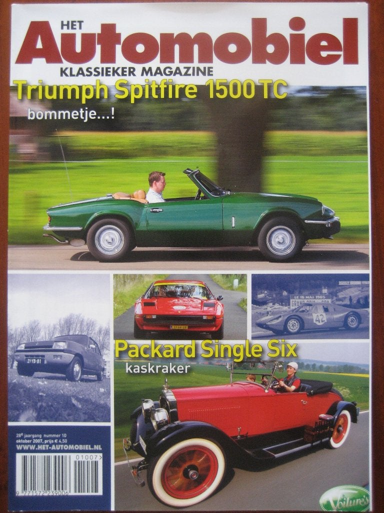Het Automobiel nr. 10, 2007 Triumph Spitfire 1500, Packard, Boeken, Ophalen of Verzenden, Nieuw, Overige merken