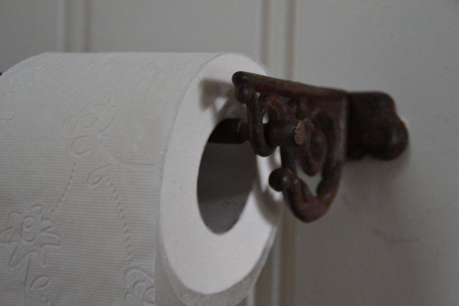 Wc Rolhouder - Gietijzer  Toiletrolhouder Landelijk, Ophalen of Verzenden, Nieuw, Zwart, Overige typen