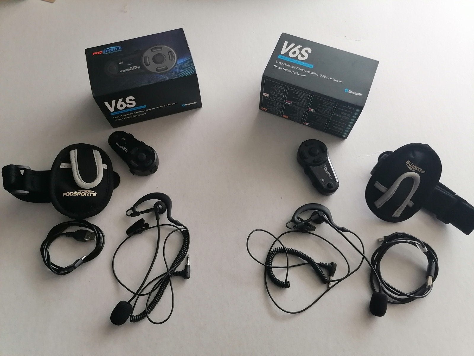 Fodsports V6S Communicatieset - Perfect voor motorrijders, Ophalen of Verzenden, Zo goed als nieuw