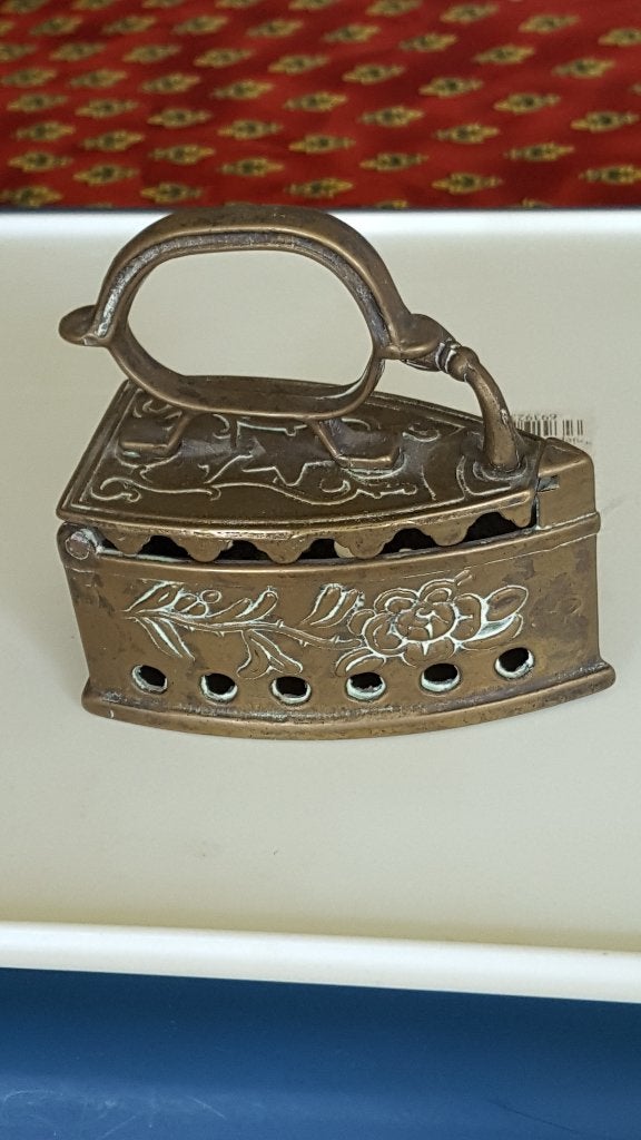 koper/brons strijkijzer , bel en vijzel., Antiek en Kunst, Antiek | Koper en Brons, Ophalen of Verzenden, Brons