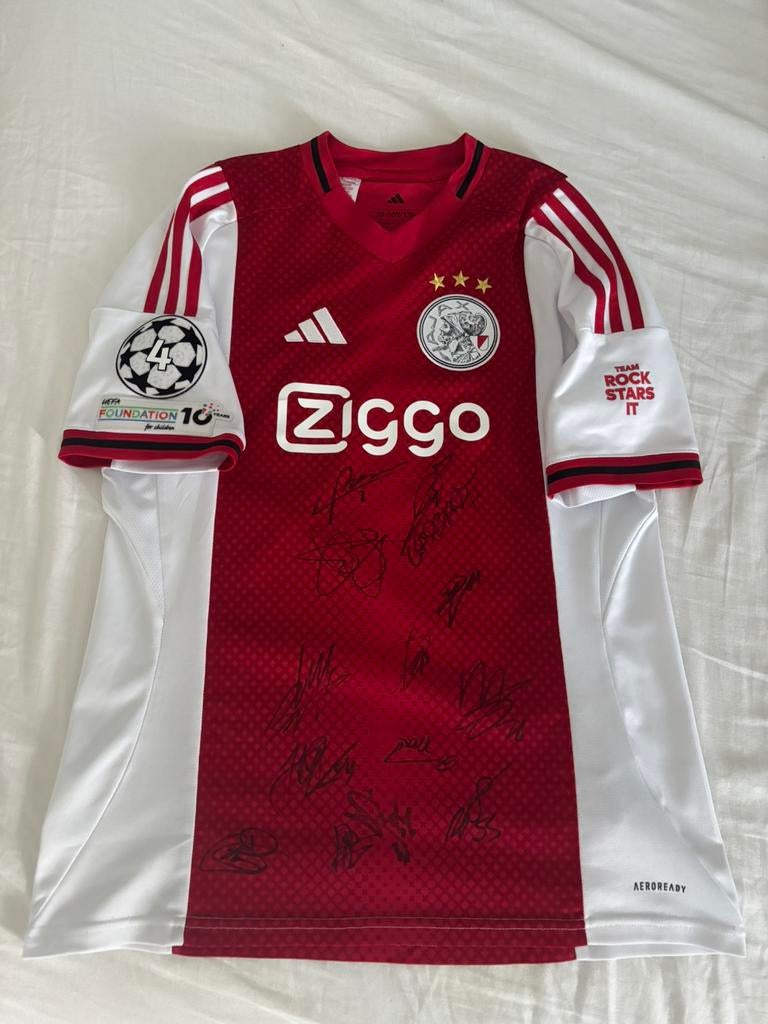Selectie gesigneerd Ajax shirt 25/26 met bewijs, Ophalen of Verzenden, Zo goed als nieuw, Ajax, Shirt