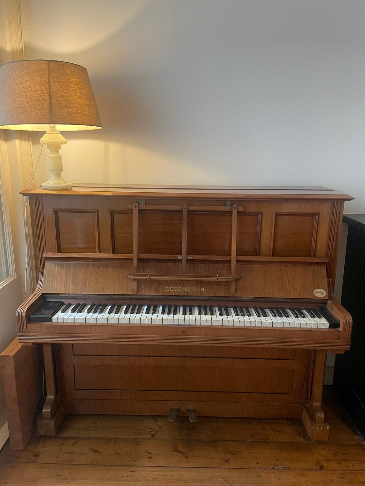 Piano Bechstein bruin, Muziek en Instrumenten, Ophalen, Gebruikt, Bruin, Piano