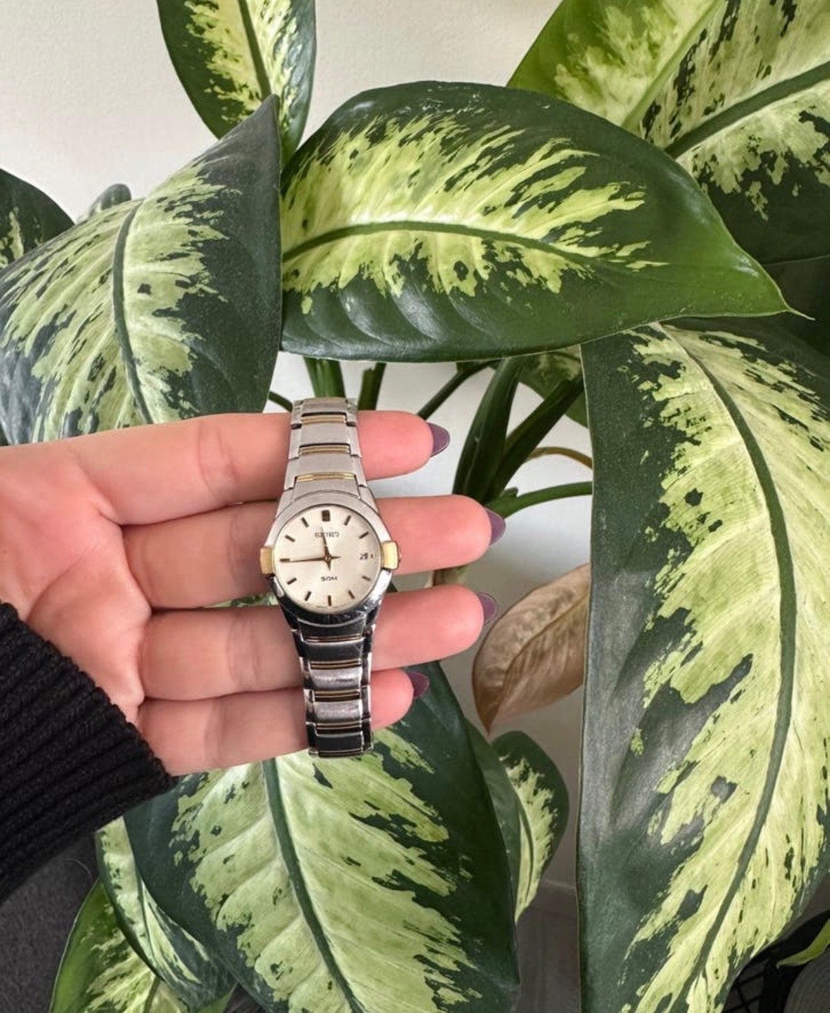 Mooi Seiko dameshorloge met extra schakels, Sieraden, Tassen en Uiterlijk, Seiko, Staal, Polshorloge, Ophalen of Verzenden