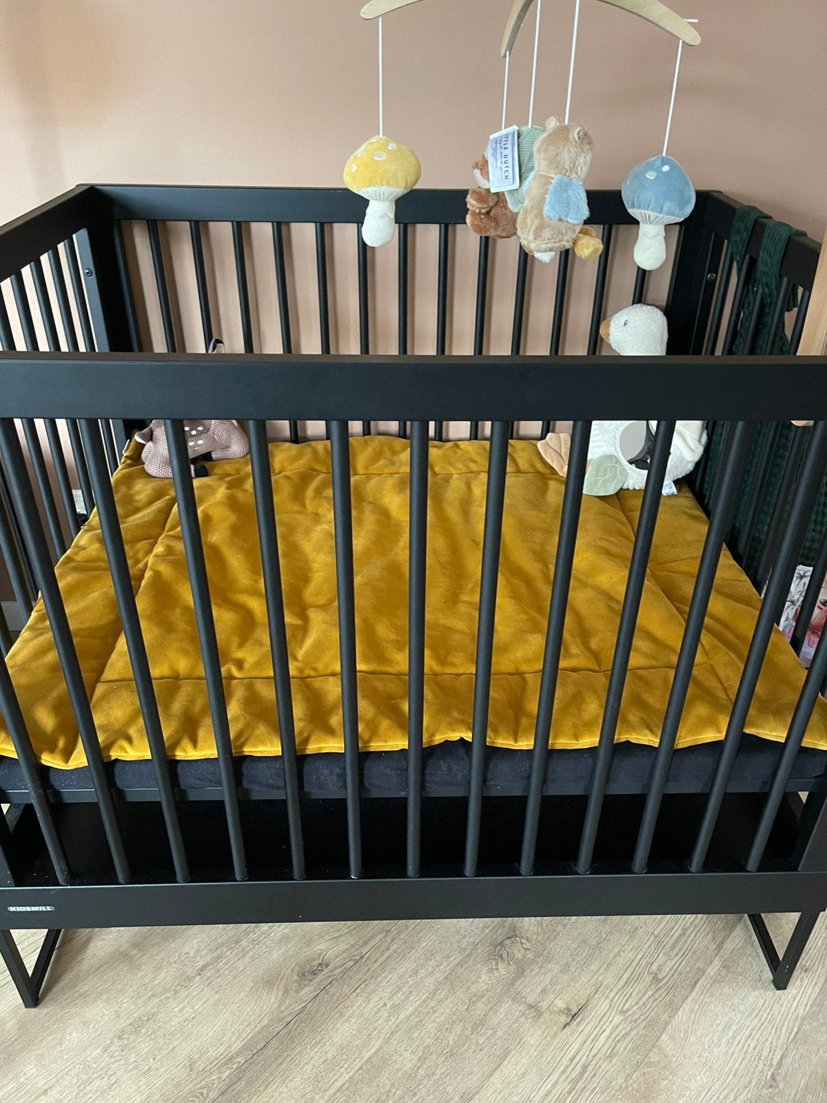 Kidsmill Box modular zwart met stalen frame, Kinderen en Baby's, Boxen, Ophalen, Zo goed als nieuw, Boxkleed