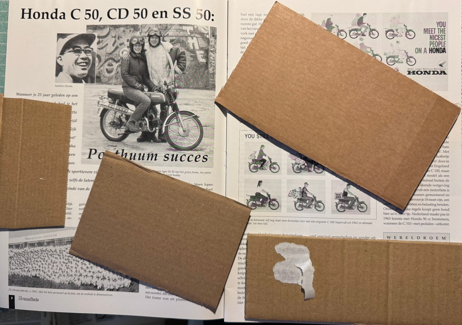 Artikel over Honda C50 CD50 en SS50, Verzamelen, Verzenden, Zo goed als nieuw, Motoren